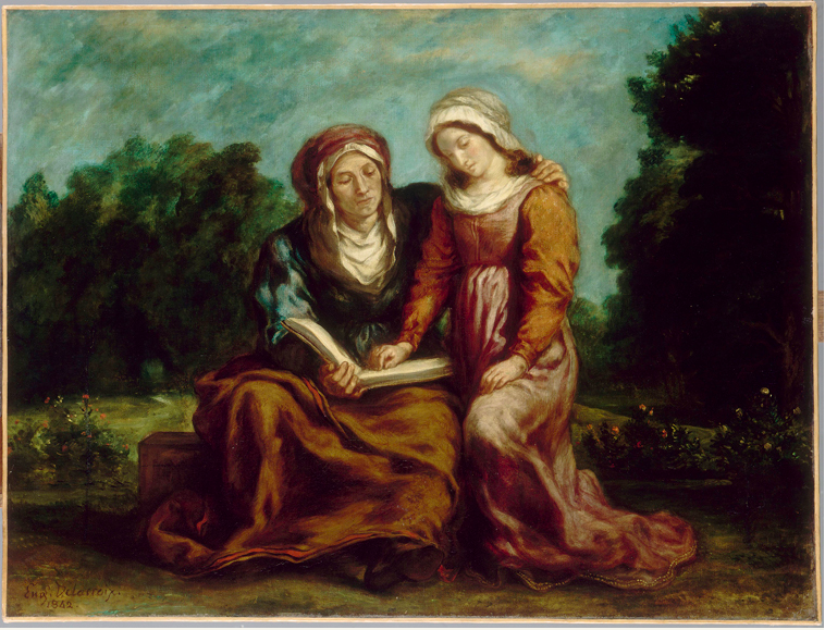 L'éducation de la Vierge par Delacroix